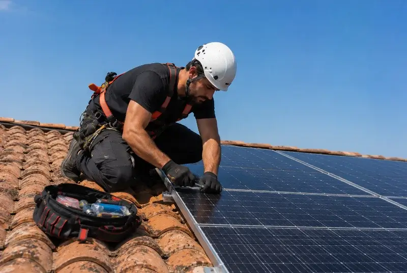Maintenance et monitoring de panneaux solaires à la Devise